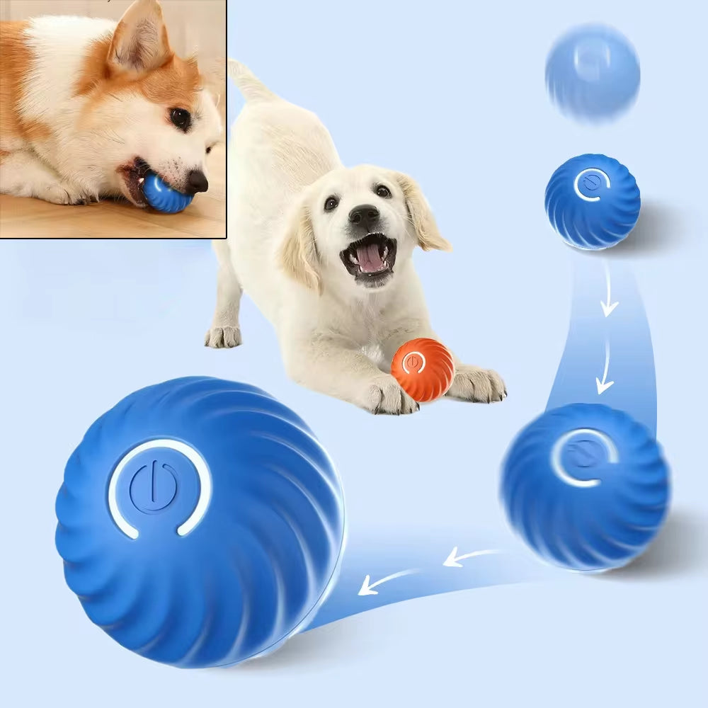 Automatic Dog Toy Ball – Smart Bouncing, Rolling & Chew Ball with USB Rechargeable Battery