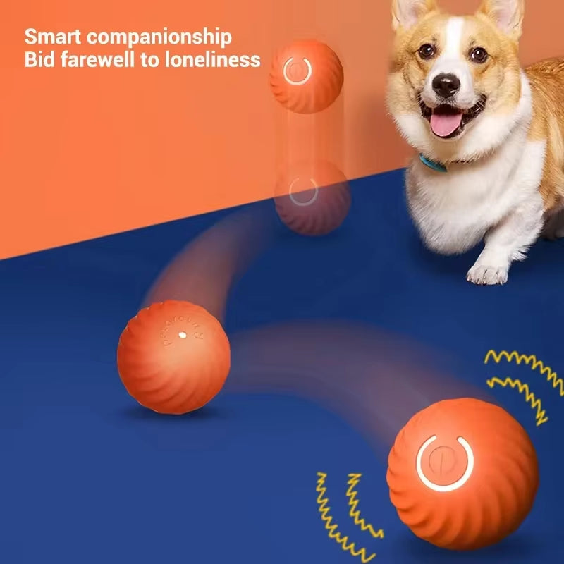Automatic Dog Toy Ball – Smart Bouncing, Rolling & Chew Ball with USB Rechargeable Battery