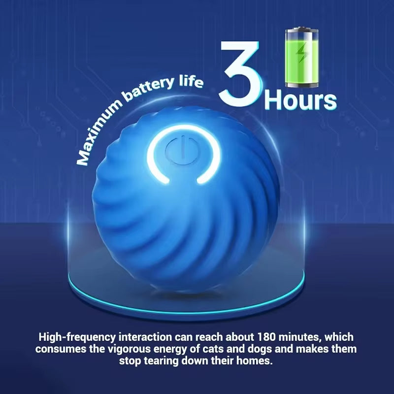 Automatic Dog Toy Ball – Smart Bouncing, Rolling & Chew Ball with USB Rechargeable Battery